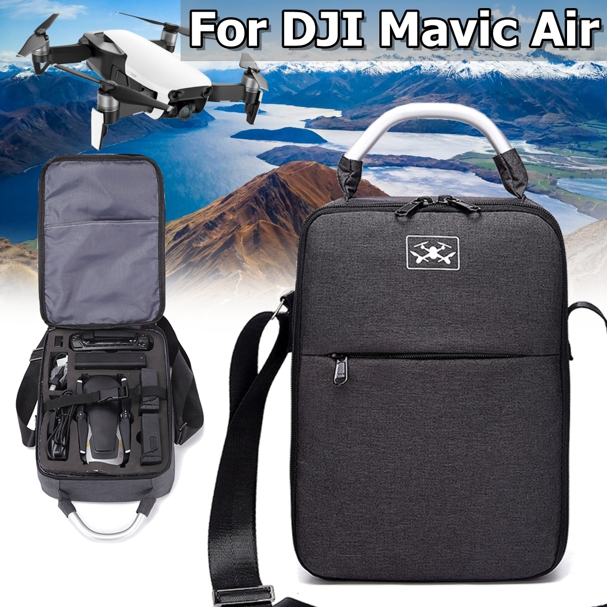 Waterproof Shoulder Bag Backpack Storage Carrying Case Box For DJI Mavic Air Drone
