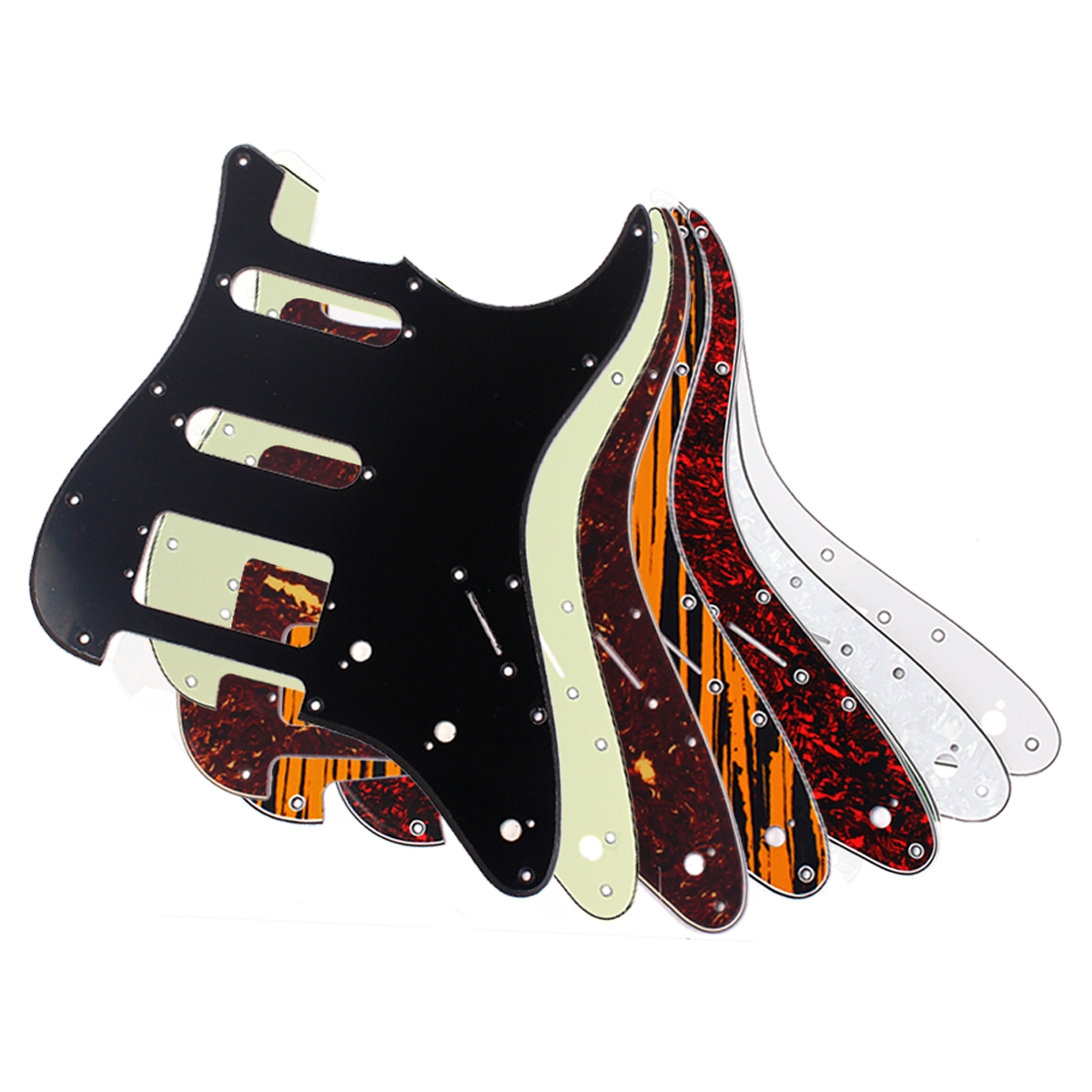 3Ply Electric Guitar Pickguard for HSS USA/MEX Fender for Stratocaster Strat Guitar Protecting Accessories 11Holes pickguard
