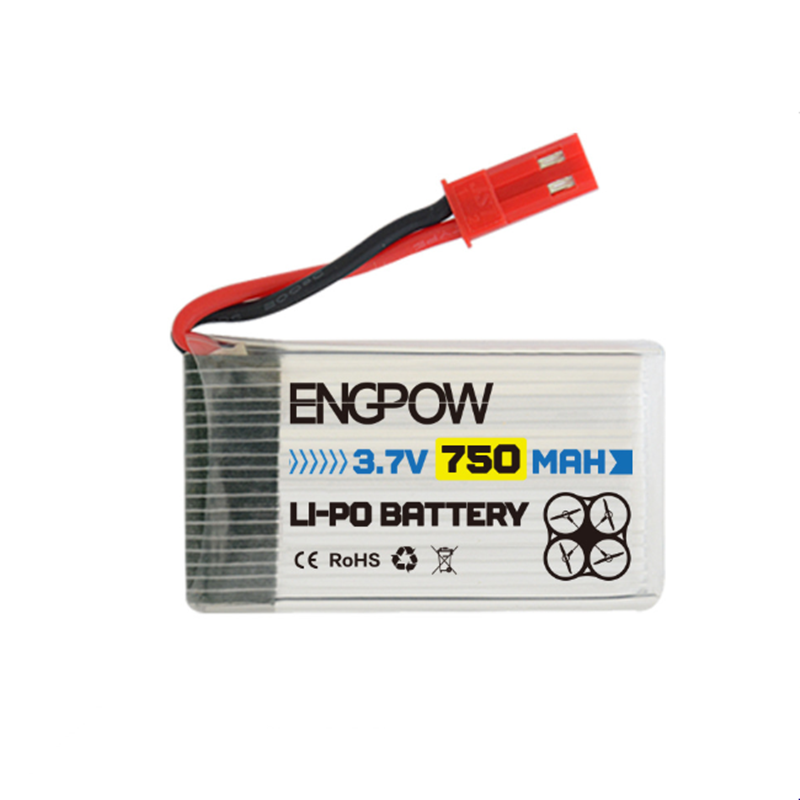 ENGPOW 3.7V 750mAh 25C Lipo Battery for MJX X400X500X800 HJ819 SY X25 RC Quadcopter