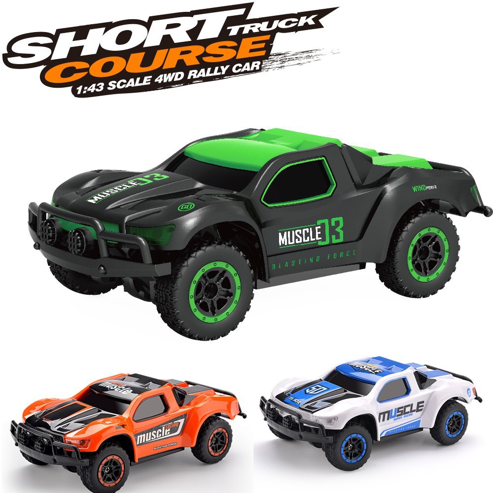 1PC HB Toys DK4301B 1/43 2.4G 4WD Rc Car Electric Short Course Truck Rally Vehicle RTR Model 