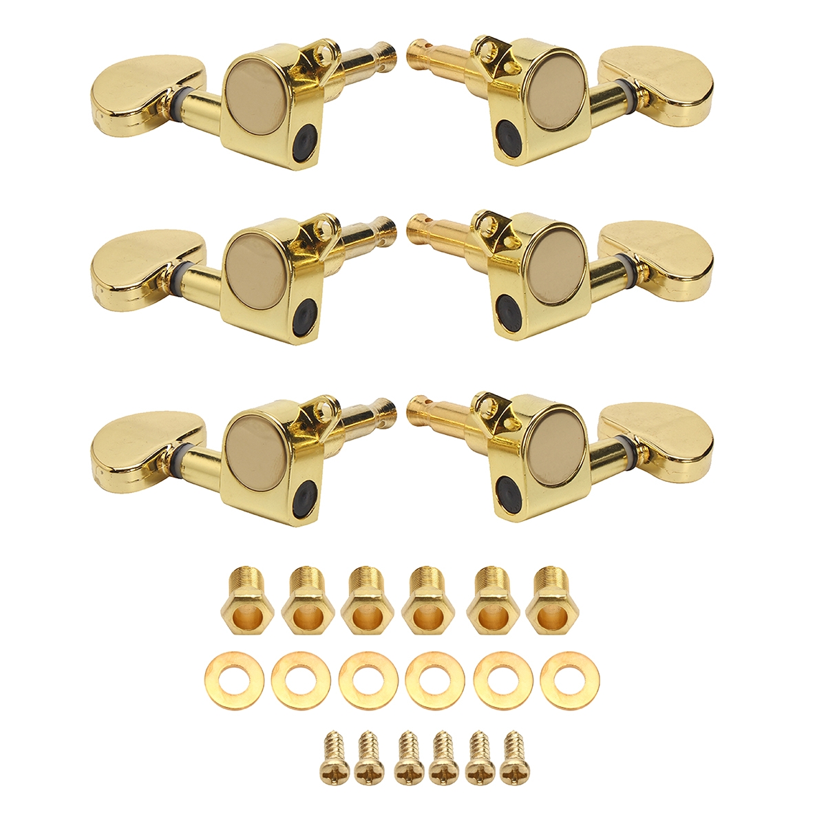 3R3L Semicircle Button Guitar Tuning Pegs Machine Heads Tuners Guitar Parts