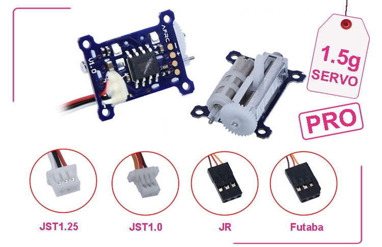 1 Pair URUAV MS1015HC-PRO 1.5g Plastic Gear Digital Micro Linear Servo 4.8~8.4V With JR/FUTABA/JST1.25/JST1.0 Plug For RC Airplane