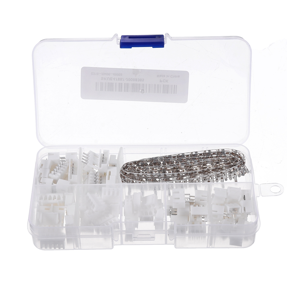 230pcs JST-XH 2.54mm 2/3/4/5/6Pin Connector Wire Terminal Block Kit