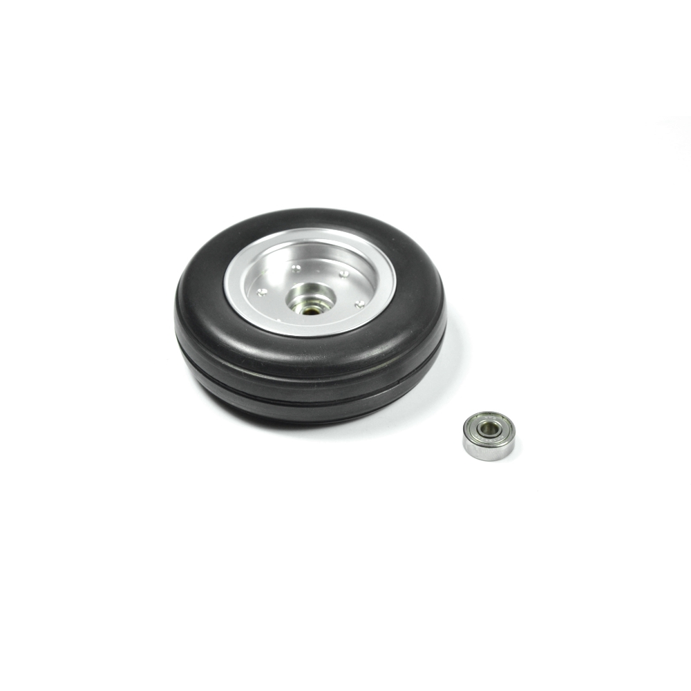 RC Wheels 2/2.25/2.75/3/3.5/3.75/4 Inch Black Rubber Tire Wheel Aluminum Hub for RC Model Plane Aircraft Fixed Wing