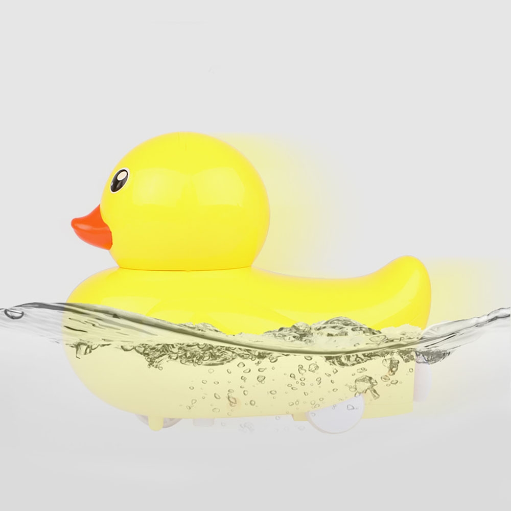 2.4G Electric RC Boat Simulation Little Duck Vehicles Waterproof RTR Model Children Shower Toy Amphibious Water Road Toys