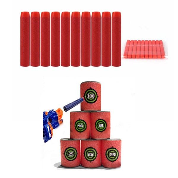 100PCS Red Refill Bullets Dart For Nerf N-strike Elite Rampage Retaliator Series Blasters