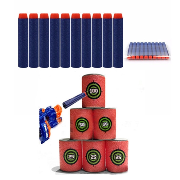 100PCS Refill Deep Blue Bullets Dart For Nerf N-strike Elite Rampage Retaliator Series Dark Blue