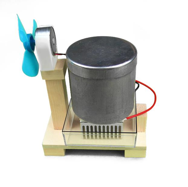 Thermoelectric Hot water Fan Teaching Experiment Tool Kid Physic Children DIY Education Equipment