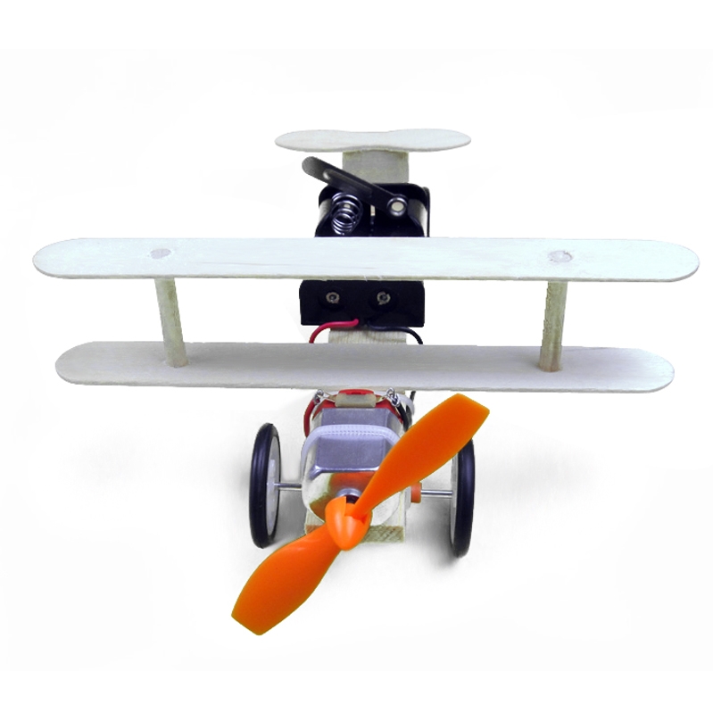 Scientific Puzzle Electric Taxiing Aircraft DIY Student Experiment Manual Material Science Model