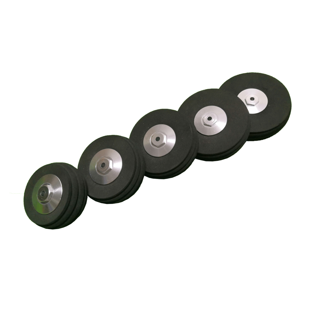50mm 58mm 63mm 70mm 76mm Diameter PU Simulation Wheel Wheels For RC Airplane Fixed-wing