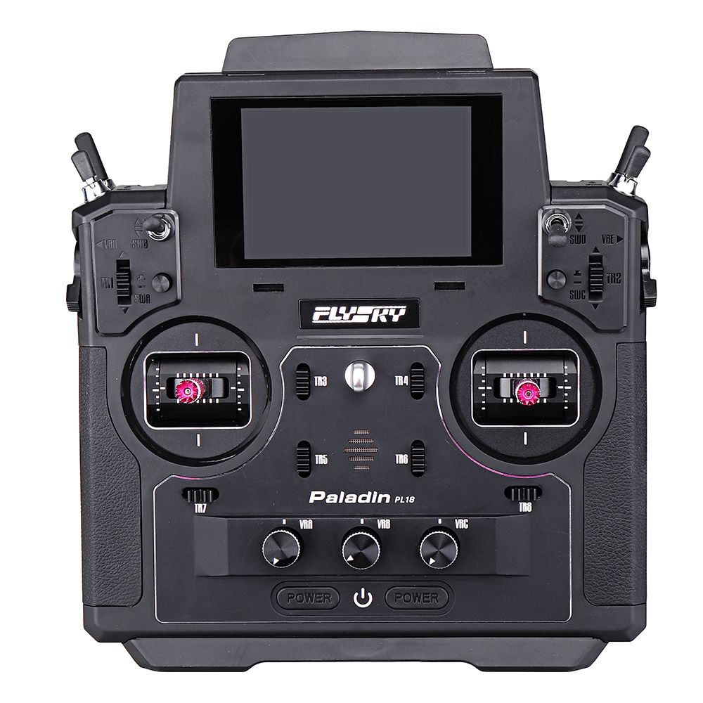Summer Prime Sale Flysky FS-PL18 Paladin 2.4G 18CH Radio Transmitter with FS-FTr10 Receiver+FlySky FJR2 Standard Interface JR Module Adapter+FlySky FS-PL18 Paladin Transmitter Wireless Charger