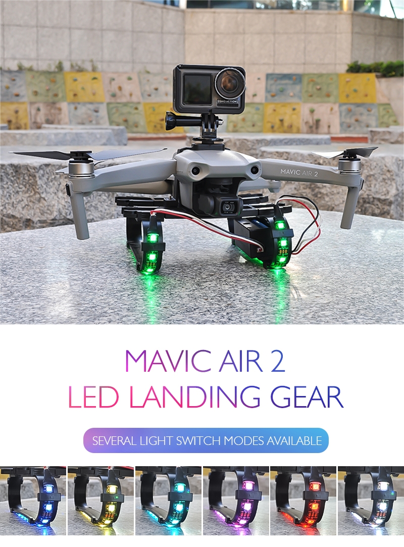 STARTRC Shock-absorbing Led landing Gear for DJI Mavic Air 2 RC Quadcopter