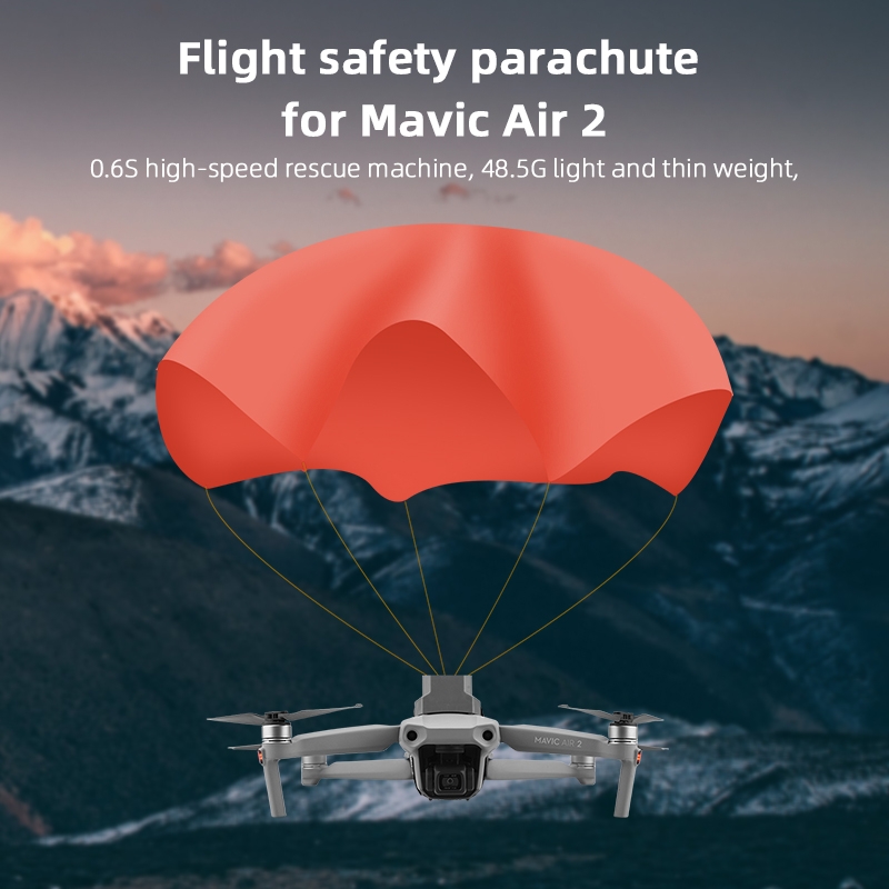 Lightweight Flight Safety Parachute for DJI Mavic Air 2 RC Quadcopter