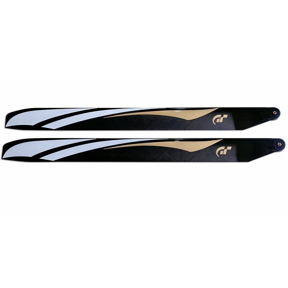 1 Pair FUNFLY 690mm Carbon Fiber Flybarless Main Blade for Aglin TREX 700L X7 RC Helicopter