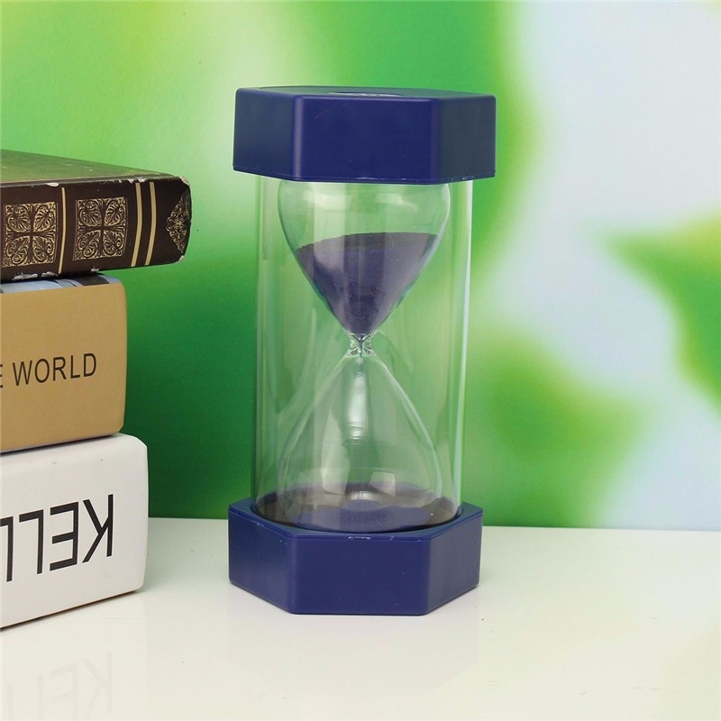 New 10 Minutes Plastic Frame Sand Glass Sandglass Hourglass Timer Clock Decor