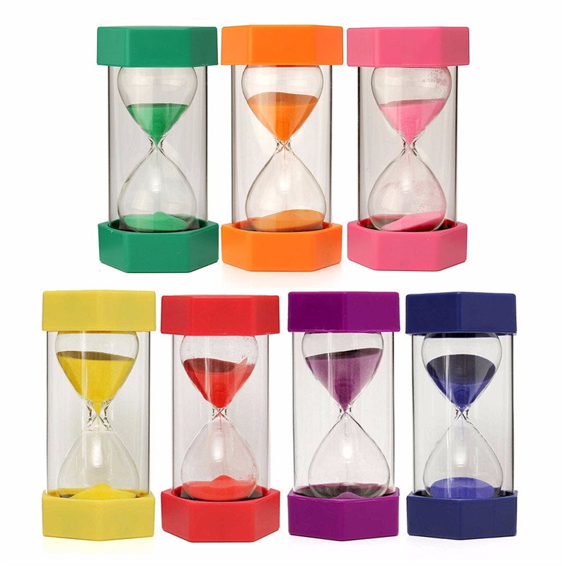 New 15 Minutes Plastic Frame Sand Glass Sandglass Hourglass Timer Clock Decor