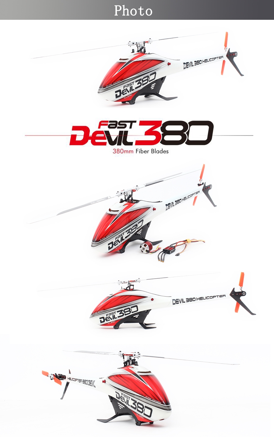 ALZRC Devil 380 FAST RC Helicoper Standard Combo