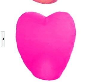 5X Love Heart KongMing Sky Lanterns Chinese Traditional Wishing Lamp Rose Red Color