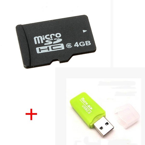 4GB MicroSD Card with Card Reader for RC FPV Camera Quadcopter