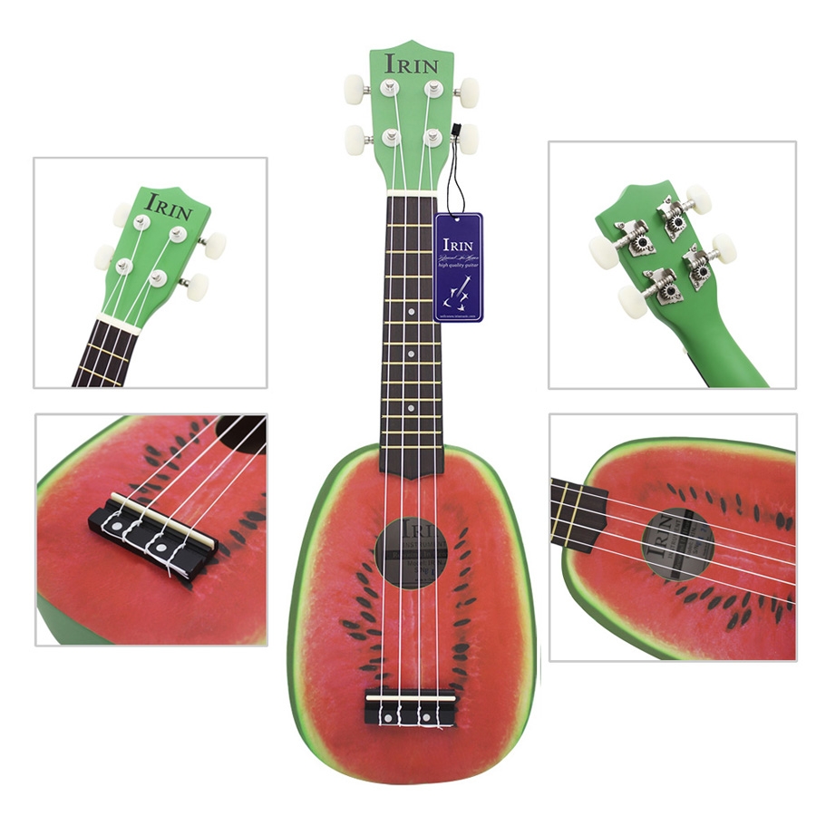 IRIN 21 Inch Basswood Soprano Watermelon-style Kiwi-style Ukulele 4 String Uke