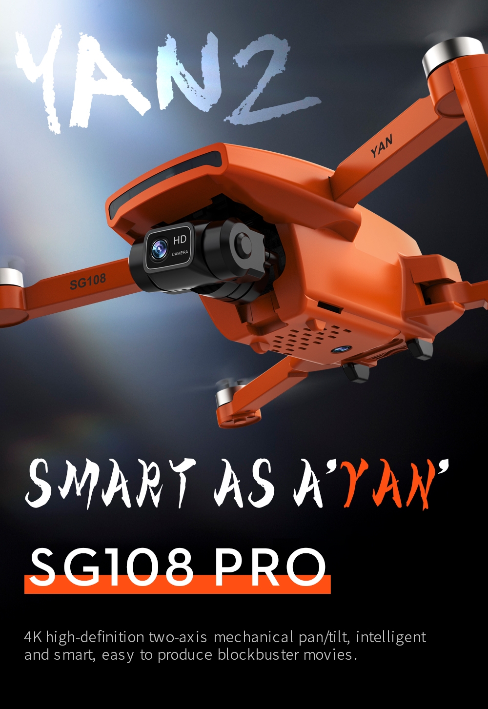ZLL SG108 PRO 5G WIFI FPV GPS with 4K HD Camera 2-axis Self-stabilizing Gimbal Optical Flow Positioning Brushless RC Drone Quadcopter RTF