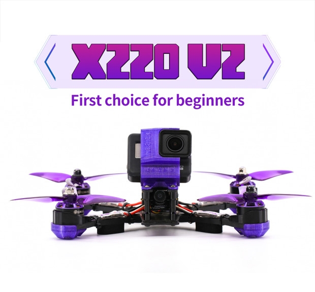 Eachine Wizard X220 V2 5 Inch 4S FPV Racing Drone RTF Flysky FS-i6X Transmitter FOXEER Arrow Micro Pro Cam F405 DJI DUAL BEC V1 Flight Controller 30A Blheli_S Brushless ESC 2207 2550KV Motor