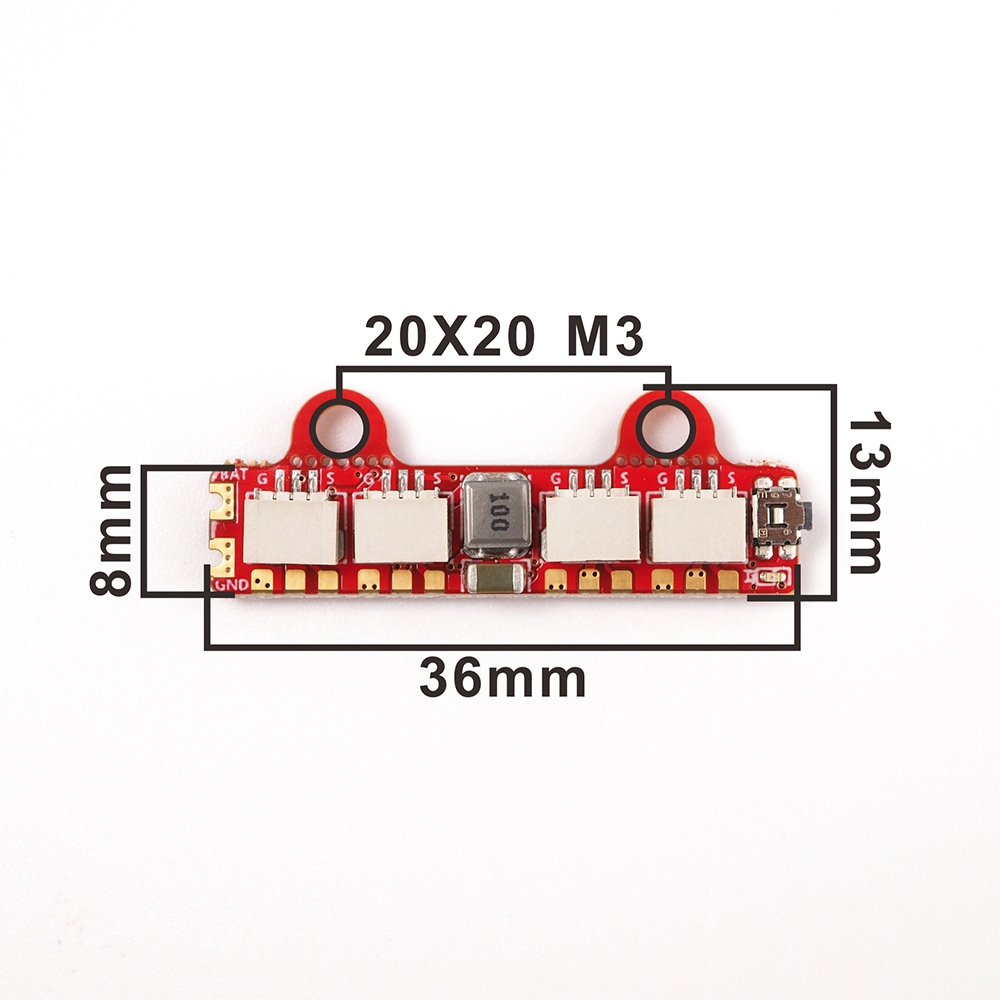 HGLRC 2812 2-6S LED Controller Board with 4PCS W554B LED Strip Combo for RC FPV Racing Drone