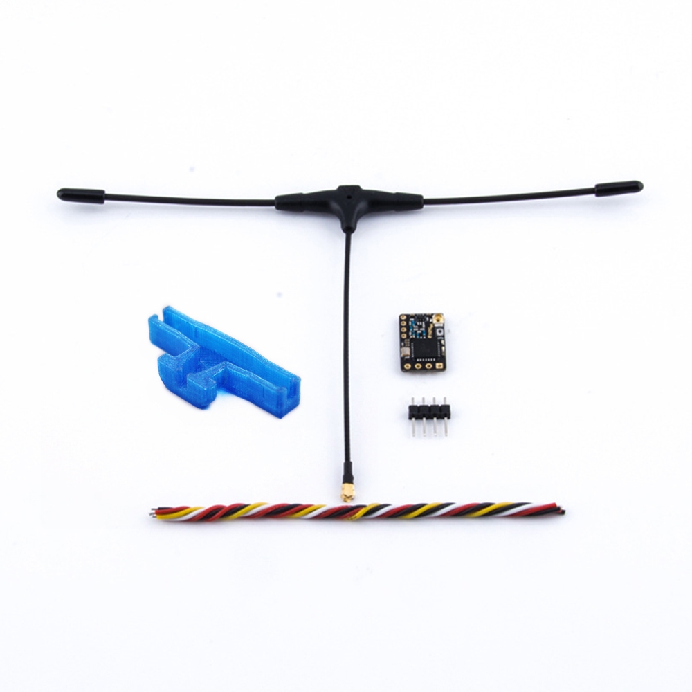TBS Crossfire Nano SE 915MHz Full Range Telemetry Mini RC Receiver with Immortal-T V2 Antenna and Antenna Fixing Seat for RC Drone