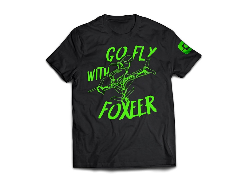 Foxeer Go Fly"FPV Racing Summer T shirts O-neck Short Sleeve Casual Tees Size S-2XL"