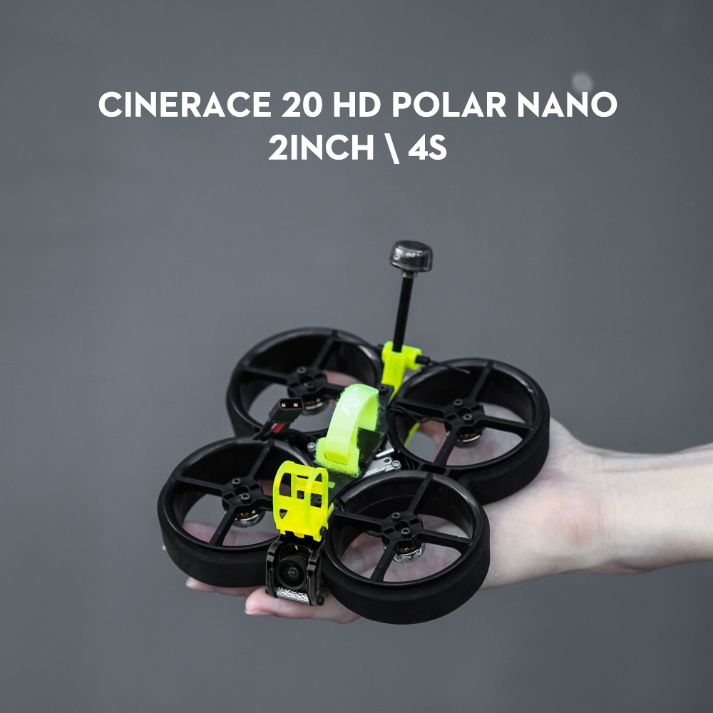 Flywoo CineRace20 HD 2 Inch 4S Racewhoop Cinewhoop FPV Racing RC Drone PNP/BNF w/Caddx Polar Nano GOKU GN 405S 20A AIO FC