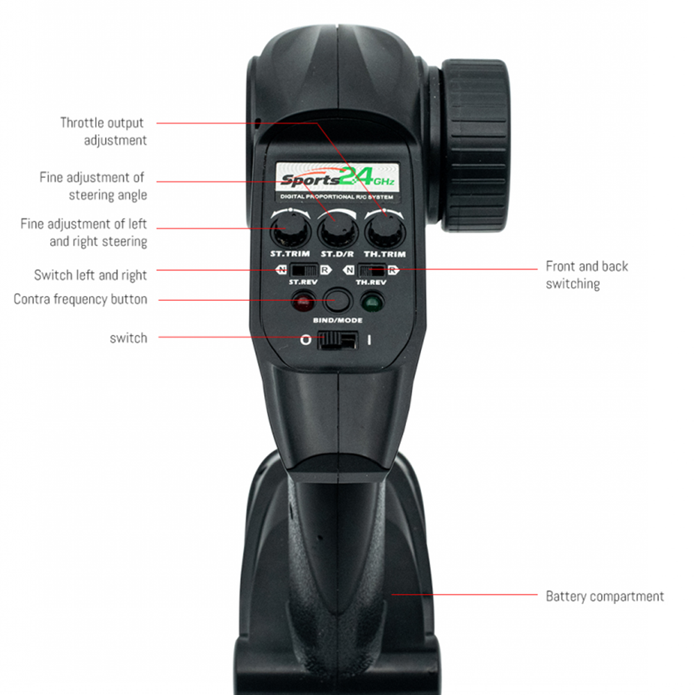 HBX 901A 903A 905A 1/12 RC Car Spare E770C 2.4G 2CH Transmitter Remote Controller/90208 Brushless ESC Vehicles Model Parts