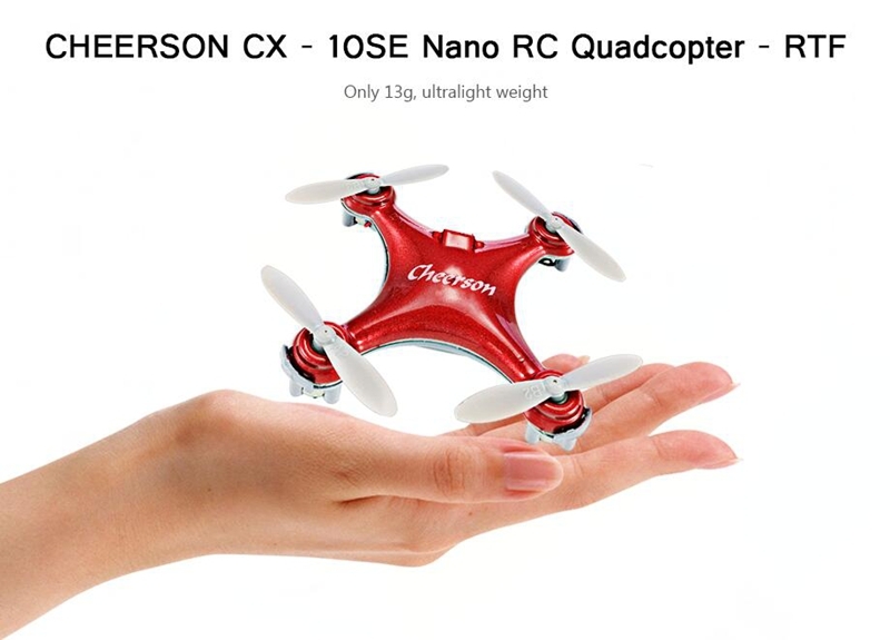 Cheerson CX-10SE CX10SE Mini 3D Flips 2.4G 4CH 6 Axis LED RC Quadcopter RTF