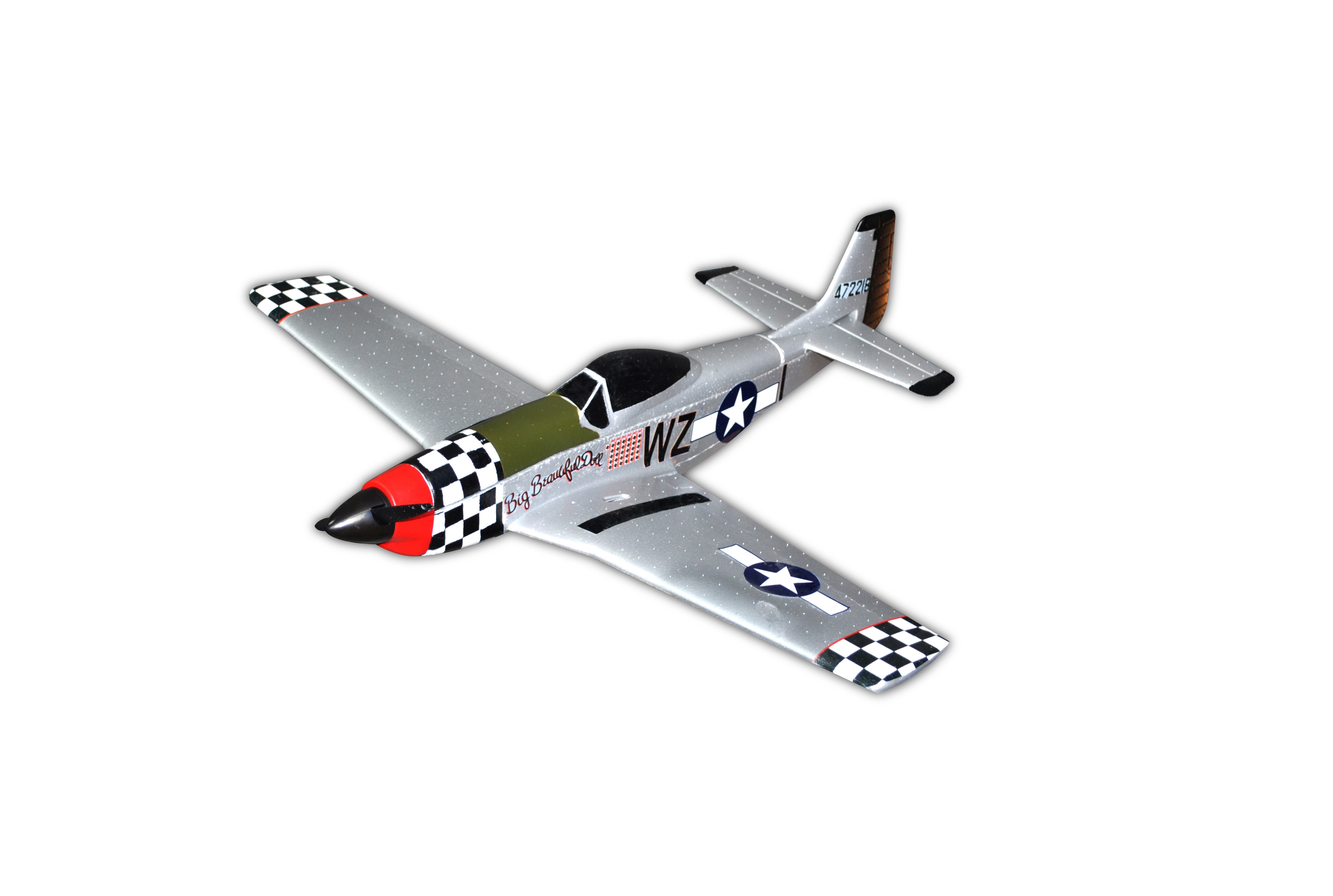 P-51 650mm Wingspan EPO RC Airplane Warbird Funfighter Brushless Version PNP 